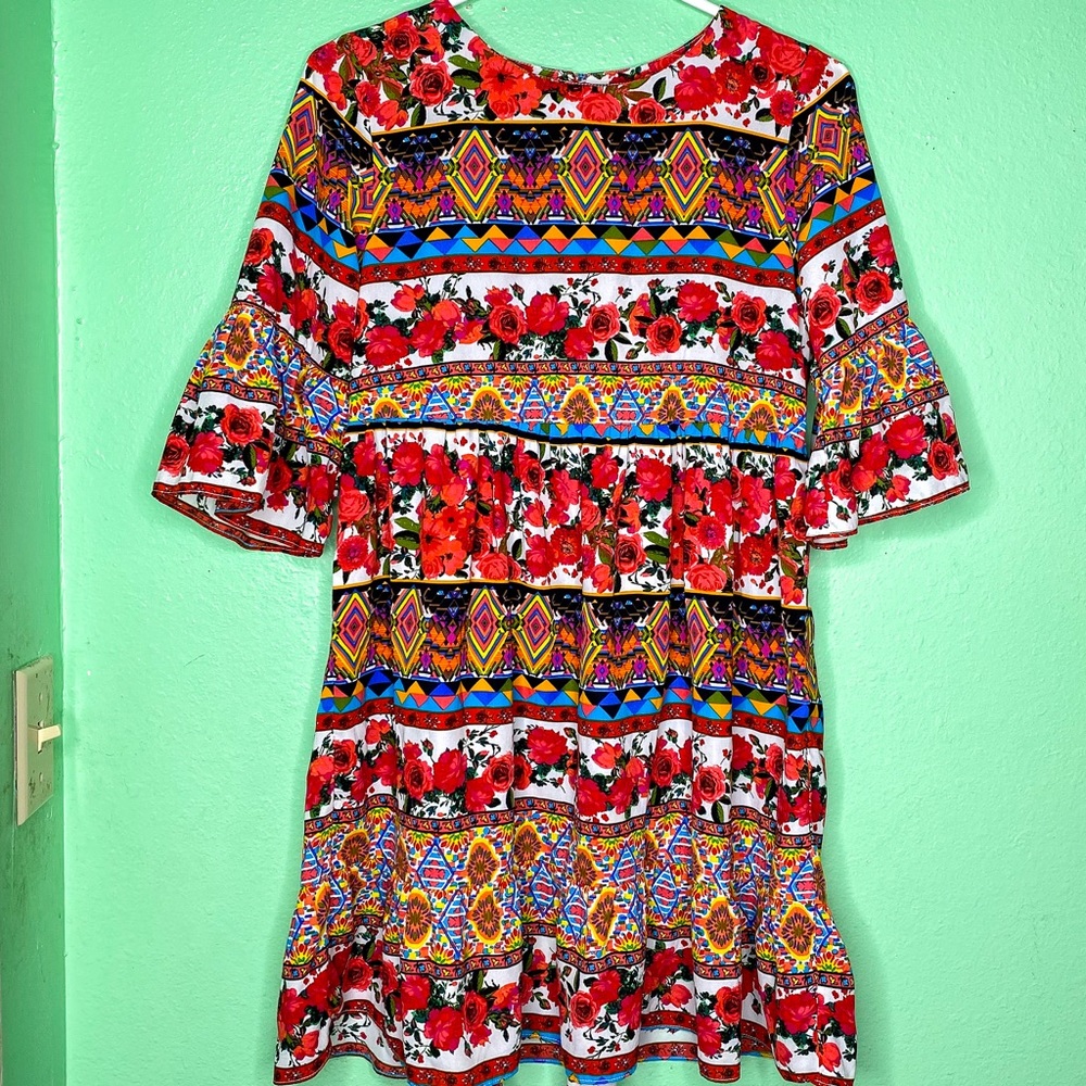 GB Girls aztec floral dress
